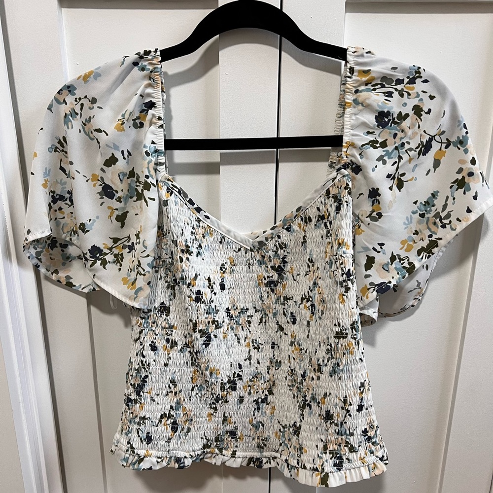 A&F Floral Top